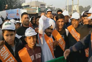 run for youth marathon organized in fatehabad