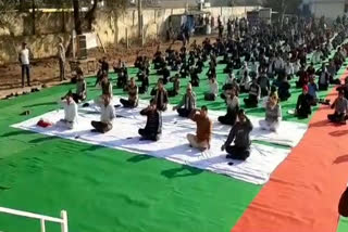 Mass Surya Namaskar organised