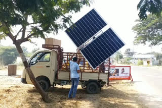 solar lights in medaram