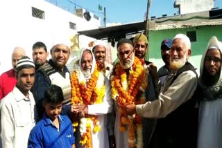 Farewell schedule of Pathans going for Haj pilgrimage in dewas hatpipliya