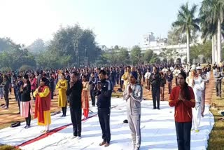 Surya Namaskar organized in Rewa