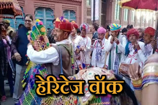 Bikaner latest news, बीकानेर न्यूज, Heritage Walk organized , हेरिटेज वॉक का आयोजन, अंतरराष्ट्रीय ऊंट उत्सव, International Camel Festival,