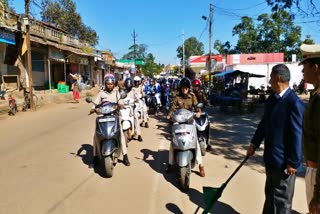 Women rally on Road Safety Week in Jashpur