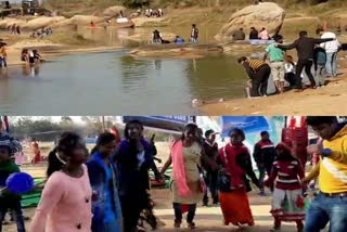 New Year celebration continues in Panchgagh tourist destination in khunti