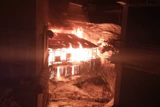 fire breaks out in house kinnaur