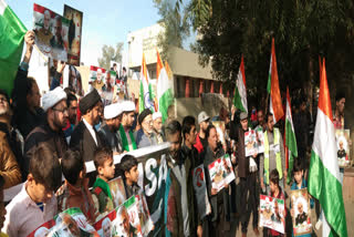 People marched in the martyrdom of General Qasem Soleimani in delhi