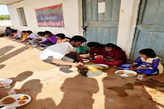 Mid-day meal provided to disabled students on Swami Vivekananda Jayanti