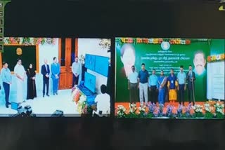 cm opened new building in karur