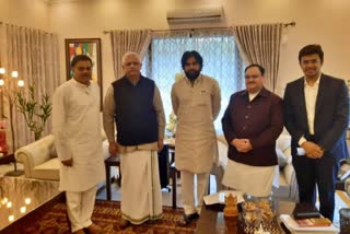 Pawan Kalyan met Jp Nadda