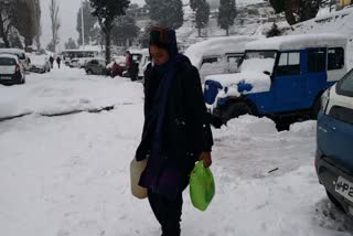 water crisis in kinnaur snowfall