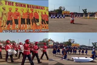 रामगढ़ः 72वें सेना दिवस के अवसर पर छावनी मैदान में सिख रेजीमेंट सेंटर के जवानों ने किया आकर्षक कार्यक्रम का आयोजन
