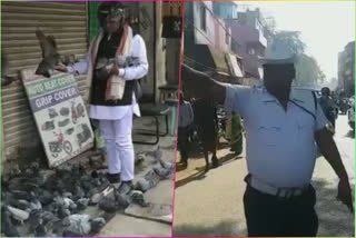 'Birdman' traffic cop feeds thousands of pigeons every day in Mayurbhanj