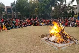 Lohri festival celebrated  in Panipat