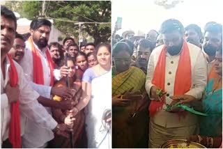 Minister Shri Ramulu inauguration to various  construction