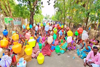 மீனவர்கள் காலிகுடங்களுடன் சாலை மறியல், nagai fishermens road picketing protest, nagai fishermens salai mariyal