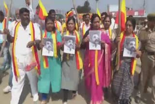 ARRESTED  கிருஷ்ணகிரி கன்னடர்கள் போராட்டம்  kannada movement protest against tamils