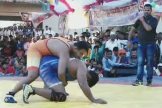 indian wrestling competition in kati village bhandara district