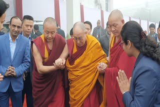 spiritual leader dalai lama reached IIM bodhgaya