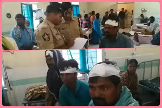 The confrontation between the two factions at adhoni in kurnool district