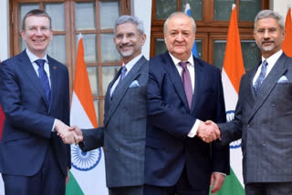 Jaishankar holds talks with Uzbek, Latvian counterparts