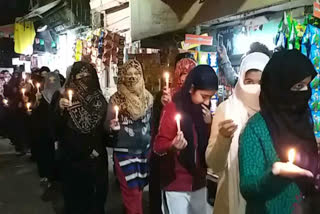 Peacefull protest at jafrabad by women