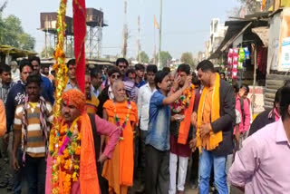 Maa Narmada walking tour organized in Raisen