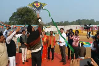 Kite flying competition organized for tribal children