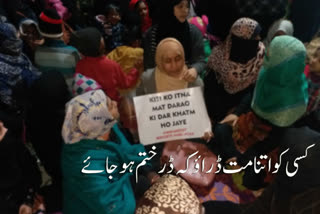 Women lead protest in Kanpur