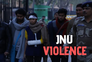 Jawaharlal Nehru University  JNU violence case  Delhi Police  Forensic Science Laboratory  Special Investigation Team  CCTV footage  JNUSU president Aishe Ghosh  jnu protest  Three suspects in JNU violence case absconding  suspects absconding  ജെഎന്‍യു ആക്രമണം: പ്രതികളെന്ന് സംശയിക്കുന്നവര്‍ ഒളിവില്‍  ജെഎന്‍യു ആക്രമണം