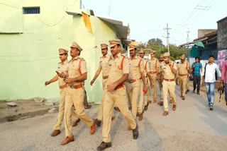 kagajnagar police parade in kumarambheem asifabad district