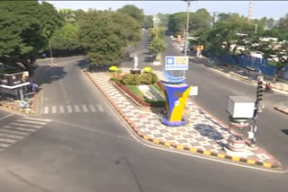 Empty Roads in Hyderabad