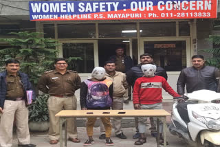 Two thieves arrested with stolen scooty in mayapuri delhi