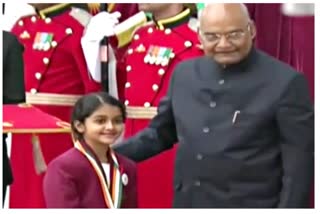 brave girl angel devkule again invited by president ramnath kovind