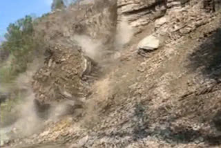 Landslide in chamba, चंबा में लैंडस्लाइड