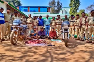 Arrest of three hunters in Banur reserve forest