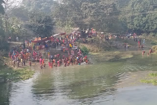 holey bath at Bhagirathi in Malda