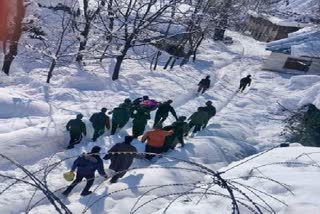 Army shares video of rescue operation of civilian trapped under snow in Kashmir