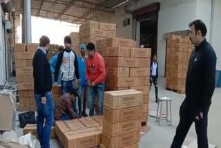 cosmetic factory raid in akbarpur barota rai