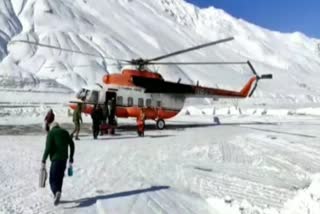 Aerial rescue of tourists in kullu