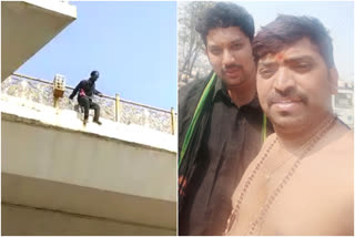 Ayyappa devotees rescued, Ayyappa devotees rescued suicide attempt, Ayyappa devotees rescued suicide attempt man, Ayyappa devotees rescued suicide attempt man in Bangalore, ರಕ್ಷಿಸಿದ ಅಯ್ಯಪ್ಪ ಭಕ್ತರು, ವ್ಯಕ್ತಿಯನ್ನು ರಕ್ಷಿಸಿದ ಅಯ್ಯಪ್ಪ ಭಕ್ತರು, ಆತ್ಮಹತ್ಯೆ ಯತ್ನಿಸುತ್ತಿದ್ದ ವ್ಯಕ್ತಿಯನ್ನು ರಕ್ಷಿಸಿದ ಅಯ್ಯಪ್ಪ ಭಕ್ತರು, ಬೆಂಗಳೂರಿನಲ್ಲಿ ವ್ಯಕ್ತಿಯನ್ನು ರಕ್ಷಿಸಿದ ಅಯ್ಯಪ್ಪ ಭಕ್ತರು,