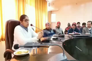 Collector Harishka Singh held a meeting with journalists in tikamgarh