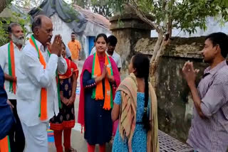 bjp candidate election campaigning in narsampet