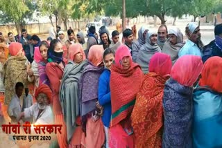 135 ग्राम पंचायतों में वोटिंग, nagore panchayat election, voting in nagore panchayat