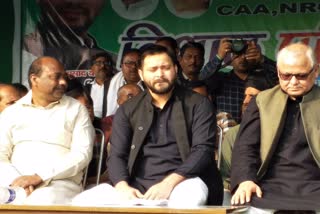 tejaswi yadav is against of CAA NRC and NPR