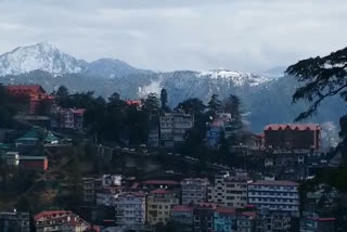 Snowfall in upper areas of Shimla