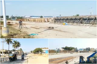 ರೈಲ್ವೆ ಮೇಲ್ಸೇತುವೆ ಕಾಮಗಾರಿ , 280 meter railway bridge works start at Hassan