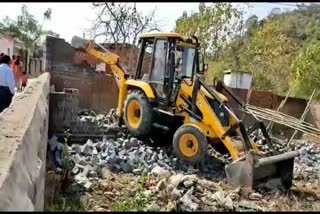 The municipality took action to remove the encroachment in Kanker