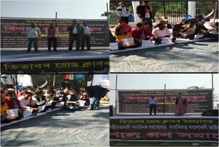 Silpi Diwas celebration with CAA protest