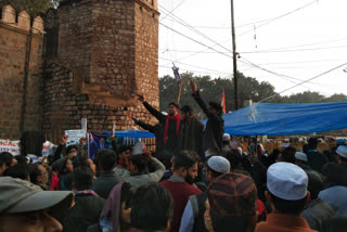 CAA-NRC: Students gave support on women protest at Turkman Gate