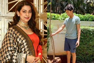 Juhi Chawla, Juhi Chawla news, Juhi Chawla updates, Juhi Chawla son donates 300 pounds, Juhi Chawla son news